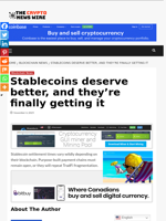 Stablecoins deserve better, and they’re finally getting it - The Crypto News Wire