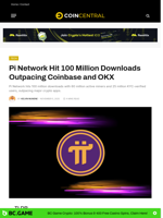 Pi Network Hit100 Million Downloads Outpacing Coinbase and OKX