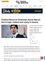 Federal Reserve Chairman Kevin Warsh faces high-stakes test early in tenure