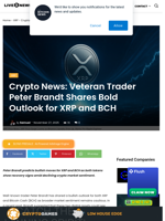 Crypto News: Veteran Trader Peter Brandt Shares Bold Outlook for XRP and BCH | Live Bitcoin News