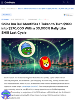 Shiba Inu Bull Identifies 1 Token to Turn $900 into $270,000 With a 30,000% Rally Like SHIB Last Cycle : Little Pepe (LILPEPE)