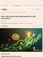 Story: After retail, will whales push IP to rally beyond 16%? - AMBCrypto