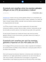 Evostock.com reseñas cómo los eventos globales influyen en los CFD de acciones e índices - Visionary Financial