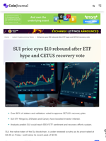 SUI price eyes $10 rebound after ETF hype and CETUS recovery vote - CoinJournal