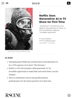 Netflix Uses Generative AI in TV Show for First Time - Decrypt