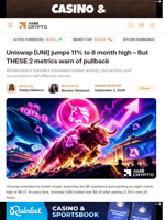 Uniswap [UNI] jumps 11% to 8 month high – But THESE 2 metrics warn of pullback - AMBCrypto