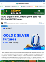 MEXC Expands RWA Offering With Zero-Fee GOLD & SILVER Futures