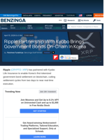 Ripple Partnership With Kyobo Brings Government Bonds On-Chain In Korea  - Benzinga