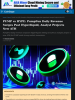 PUMP vs HYPE: PumpFun Daily Revenue Surges Past Hyperliquid, Analyst Projects New ATH