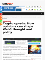 Crypto op-eds: How opinions can shape Web3 thought and policy - The Crypto News Wire
