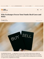 Why Exchanges Freeze Your Funds: Real Cases and Risks - AMBCrypto