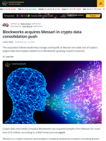 Blockworks Acquires Messari in Deal Valued Above $10M