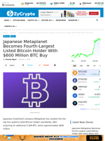 Japanese Metaplanet Becomes Fourth-Largest Listed Bitcoin Holder With $600 Million BTC Buy ⋆ ZyCrypto