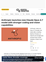 Anthropic launches new Claude Opus 4.7 model with stronger coding and vision capabilities