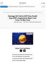 Damage SEC Did to XRP Price: Pundit Says XRP’s Suppression Wasn’t Just Price—It Was Time