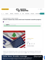 Lebanon reopens key routes amid Israel-Hezbollah ceasefire progress