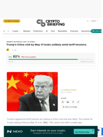 Trump's China visit by May 31 looks unlikely amid tariff tensions