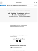 XRP Decision Time Looms as Price Reaches Crucial Point