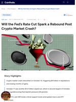 Will the Fed’s Rate Cut Spark a Rebound Post Crypto Market Crash?
