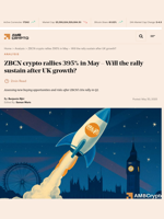 ZBCN crypto rallies 395% in May - Will the rally sustain after UK growth? - AMBCrypto
