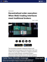 Decentralised order execution: When Web3 trading interfaces meet traditional brokers