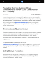 Navigating Business Success: How a Comprehensive Review Guide Can Empower Your Company - Visionary Financial
