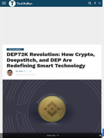 DEP72K Revolution: How Crypto, Deepstitch, and DEP Are Redefining Smart Technology - TechBullion