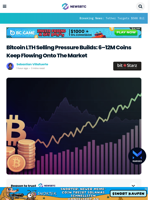 Bitcoin LTH Selling Pressure Builds: 6–12M Coins Keep Flowing Onto The Market