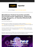 BlockDown Festival launches world’s first AI-led music experience, featuring Pudgy Penguins, at Istanbul Blockchain Week 2025