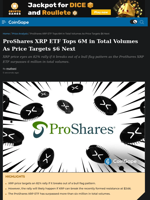ProShares XRP ETF Tops 6M in Total Volumes As Price Targets $6 Next
