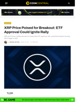 XRP Price Poised for Breakout: ETF Approval Could Ignite Rally - CoinCentral