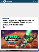 Best Crypto to Explode? $5K to $189K as Altcoin Index Heats, APEMARS Ends Soon - TechBullion