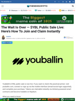The Wait Is Over — $YBL Public Sale Live: Here’s How To Join and Claim Instantly - TheNewsCrypto