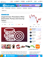 Argentinian President Milei Promotes Pump and Dump Token ⋆ ZyCrypto