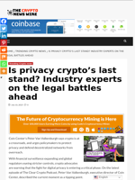 Is privacy crypto’s last stand? Industry experts on the legal battles ahead - The Crypto News Wire