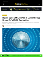 Ripple Eyes EMI License in Luxembourg Under EU’s MiCA Regulation - CoinCentral