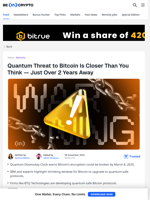 Bitcoin May Break by 2028 Without Quantum Resistance