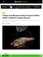 Tether and Binance Help Freeze $47M in USDT Linked to Crypto Scams