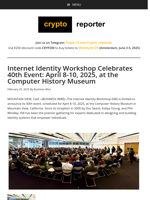 Internet Identity Workshop Celebrates 40th Event: April 8-10, 2025, at the Computer History Museum