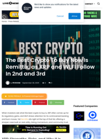 The Best Crypto To Buy Now Is Remittix, as XRP and WLFI Follow In 2nd and 3rd | Live Bitcoin News