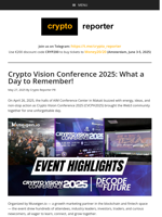 Crypto Vision Conference 2025: What a Day to Remember!