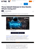 Three Satoshi Statues in One Month: What's Going On?