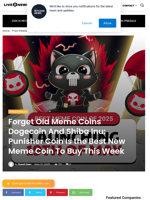 Forget Old Meme Coins Dogecoin And Shiba Inu: Punisher Coin Is the Best New Meme Coin To Buy This Week | Live Bitcoin News