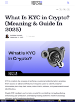 What Is KYC in Crypto? (Meaning & Guide In 2025) – CryptoNinjas