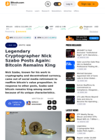 Legendary Cryptographer Nick Szabo Posts Again: Bitcoin Remains King – Crypto News Bitcoin News