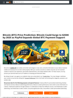 Bitcoin (BTC) Price Prediction: Bitcoin Could Surge to $250K by 2025 as PayPal Expands Global BTC Payment Support - Brave New Coin
