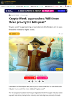 Congress Aims to Pass Three Bills For “Crypto Week”