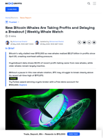 New Bitcoin Whales May Be Capping BTC Breakout Near $110,000
