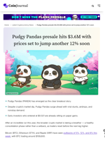 Pudgy Pandas presale hits $3.6M with prices set to jump another 12% soon - CoinJournal
