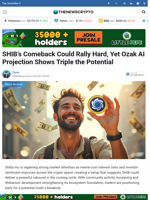 SHIB’s Comeback Could Rally Hard, Yet Ozak AI Projection Shows Triple the Potential